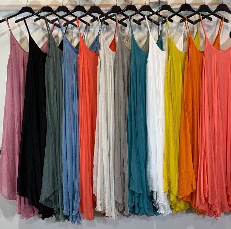 A-line Silk Dress