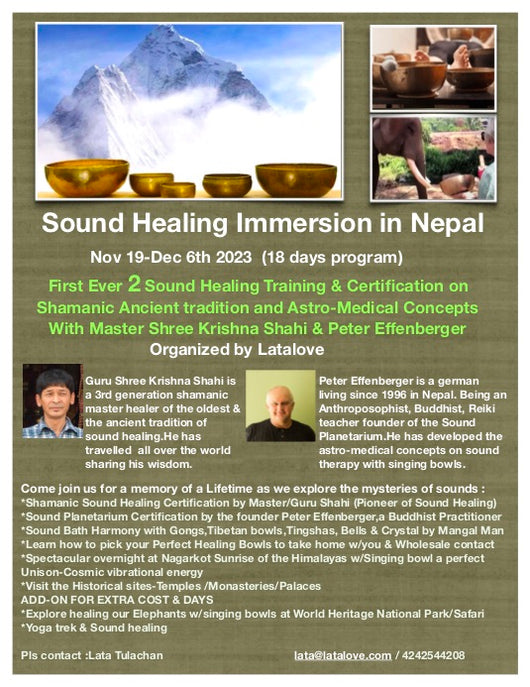 Sound Healing Immersion in Nepal